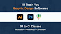 teach you graphic design in photoshop and illustrator