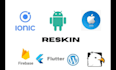 reskin and redesign your flutter app android and IOS