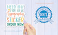 do custom vinyl stickers, typography sticker design