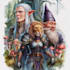 create fantasy watercolor characters and illustrations