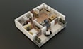 create detailed 2d to 3d floor plans and rendering