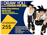 draw you as an anime character dbz