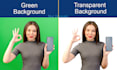 remove the green screen, background change, and rotoscoping
