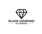 design pretty cool black diamond plumbing logo