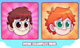 draw a custom cartoon icon