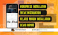 install wordpress theme and themeforest  demo import in 2 hours
