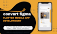 your flutter UI developer, convert figma to flutter code android and ios app