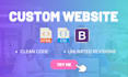 create stunning responsive websites using HTML, CSS, js, and bootstrap