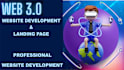 develop web3 website, landing page and metaverse website