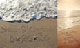 capture your loves name in the beach