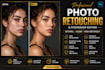 do high end skin retouching and photo editing