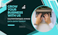 be your trusted virtual assistant for data entry