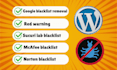 do google blacklist, blacklist removal, wordpress malware remove