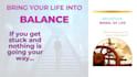 give you a powerful tool to balance your life