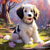 disney style pet portrait