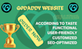 build functional and user friendly godaddy website, godaddy