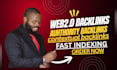create high authority web 2 0 backlinks for google top ranking