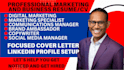 do a digital marketing resume, communications manager, social media manager CV