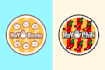 design a simple cute food or cartoon logo