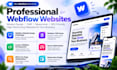 design or clone webflow landing page, develop webflow website or webflow website