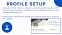 set up, manage, and create content for your linkedin profile