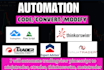 automate tradingview pinescript to ninjatrader, ctrader, thinkorswim, metatrader