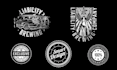 design clean badge, patch, round sticker, label, circular round, logo design