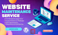 do wordpress website monthly maintenance and fix site issues