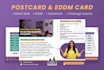 design urgent postcard, eddm postcard, direct mail
