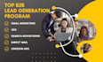 provide b2b lead generation, targeted contacts, web research