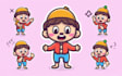 create a vector cute cartoon character and mascot