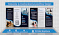 design a poster, flyer, bifold, trifold, brochure or leaflet