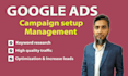 google ads PPC campaign setup and optimization