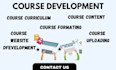 do online course creation, course content and lesson plan