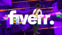 do simple glitch vj loop dj visuals logo animation