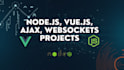 seamlessly do node js,  vue js, ajax vanilla, websockets projects