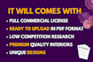 create ready to publish low content KDP package