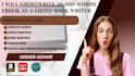 ghostwrite 30,000 words ebook as a ghost book writer