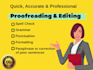 proofread, edit or rewrite your books, blogs and articles