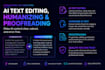 do ai content editing, proofreading and humanizing
