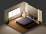 model and animate isometric room in blender