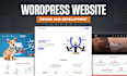 design, redesign, responsive landing page and wordpress website