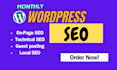 do wordpress onpage SEO and technical optimization for your website