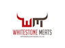 design unique excellent white stone meats logo