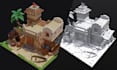 create stylized game assets in both lowpoly and highpoly