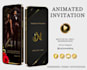 make luxury animated wedding invitations