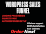 wordpress sales funnel, landing page design, wordpress website, sales funnel
