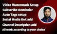 create and setup youtube channel with logo, banner, intro, outro