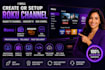create or setup roku channel, radio tv channel, amazon tv, sdk channel
