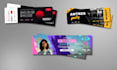 design unique ticket, party, concert, flyer, voucher, poster